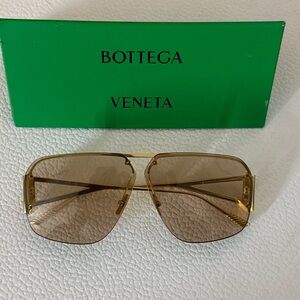Bottega Veneta Gold Sunglasses